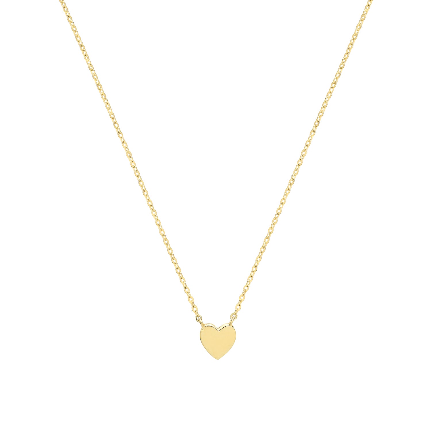 9CT GOLD HEART NECKLET