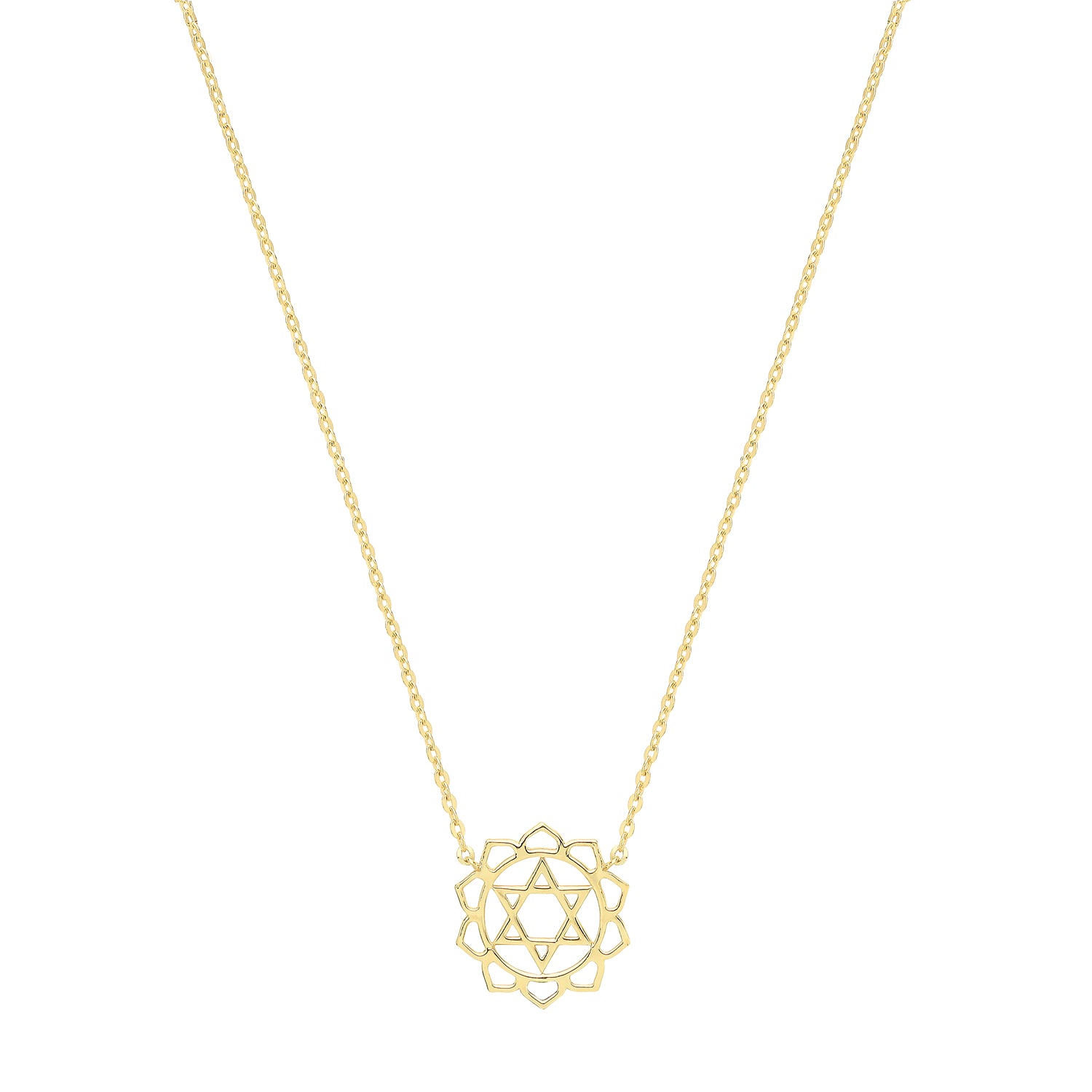 9CT GOLD MANDALA NECKLET