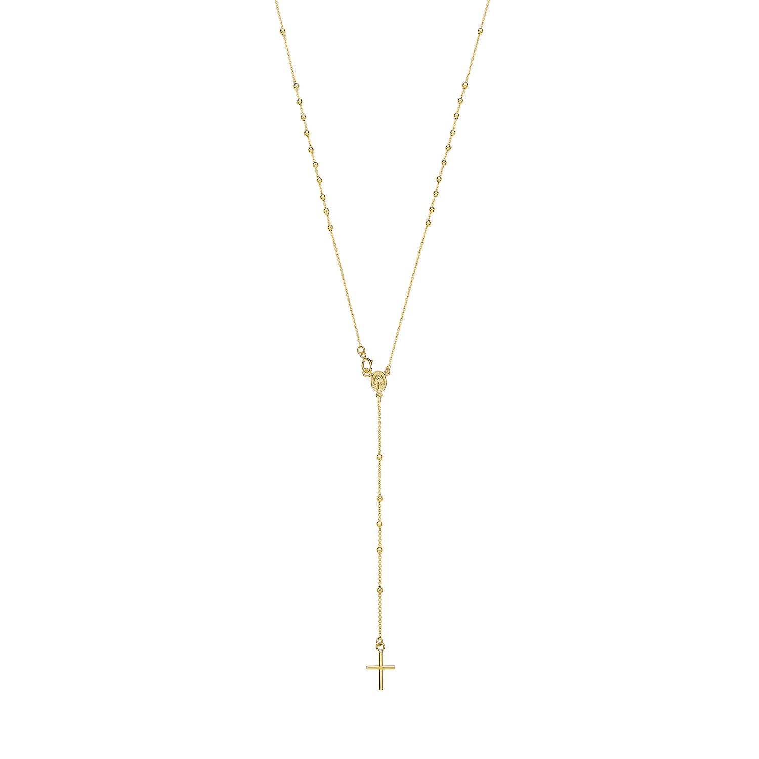 9CT GOLD ROSARY NECKLET