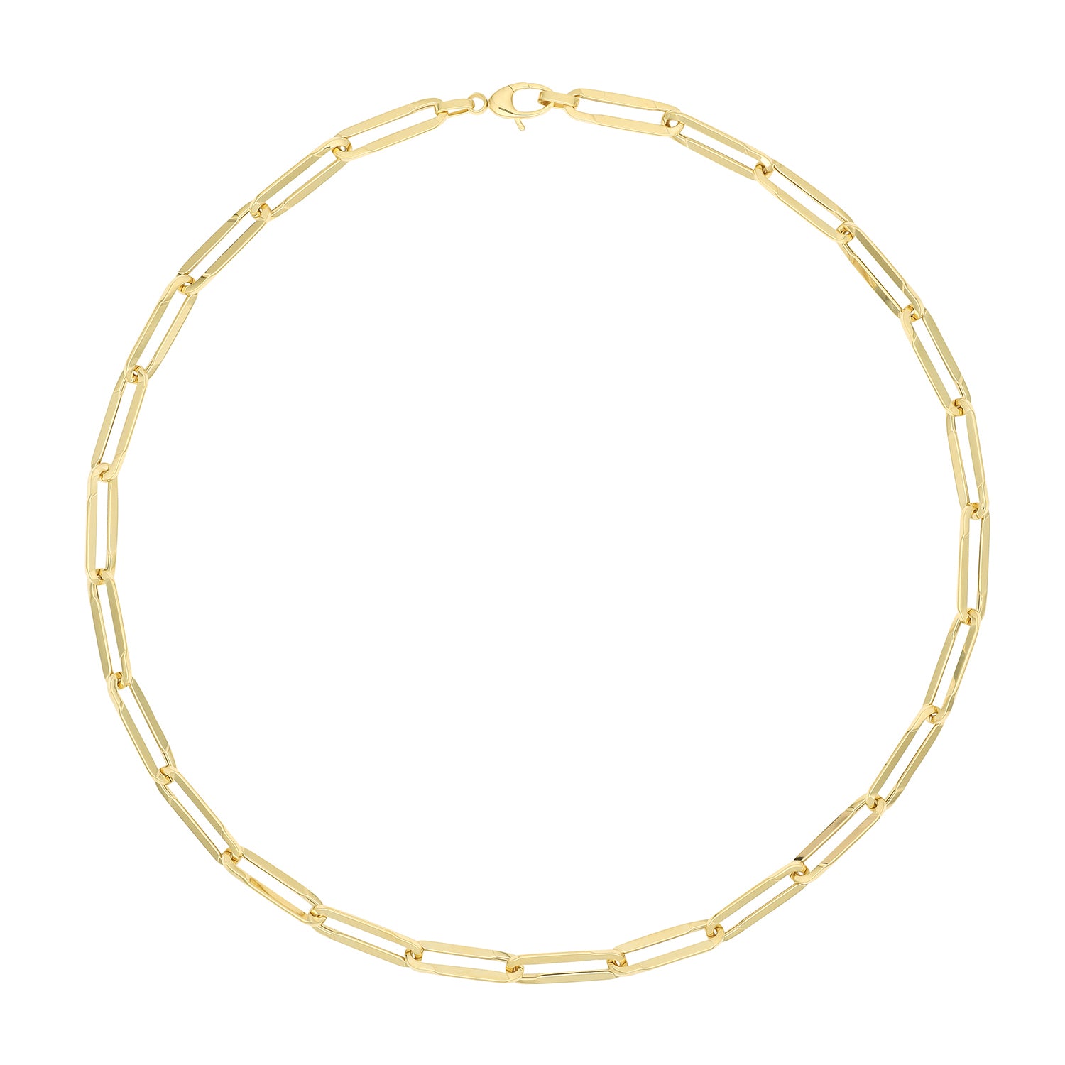 9CT GOLD PAPERCLIP NECKLET