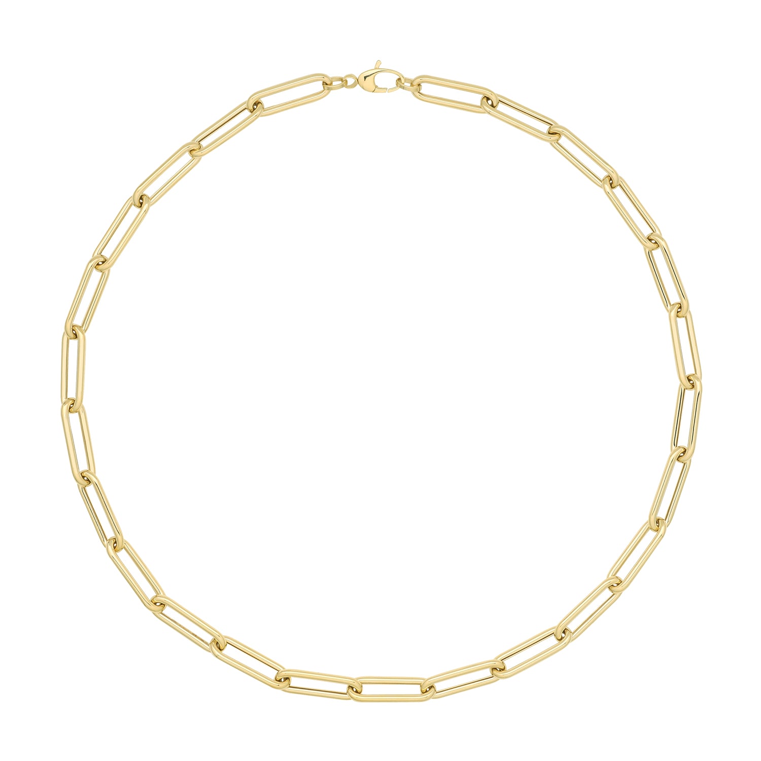 9CT GOLD PAPERCLIP NECKLET