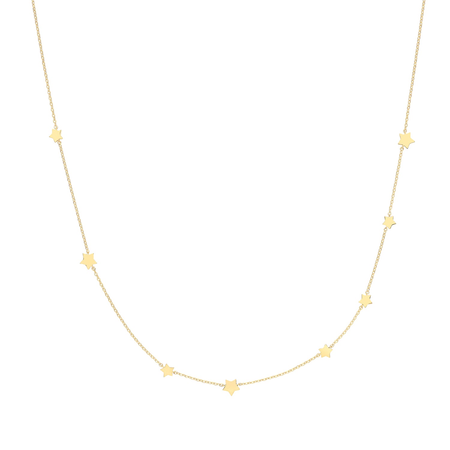 9CT GOLD STAR NECKLET