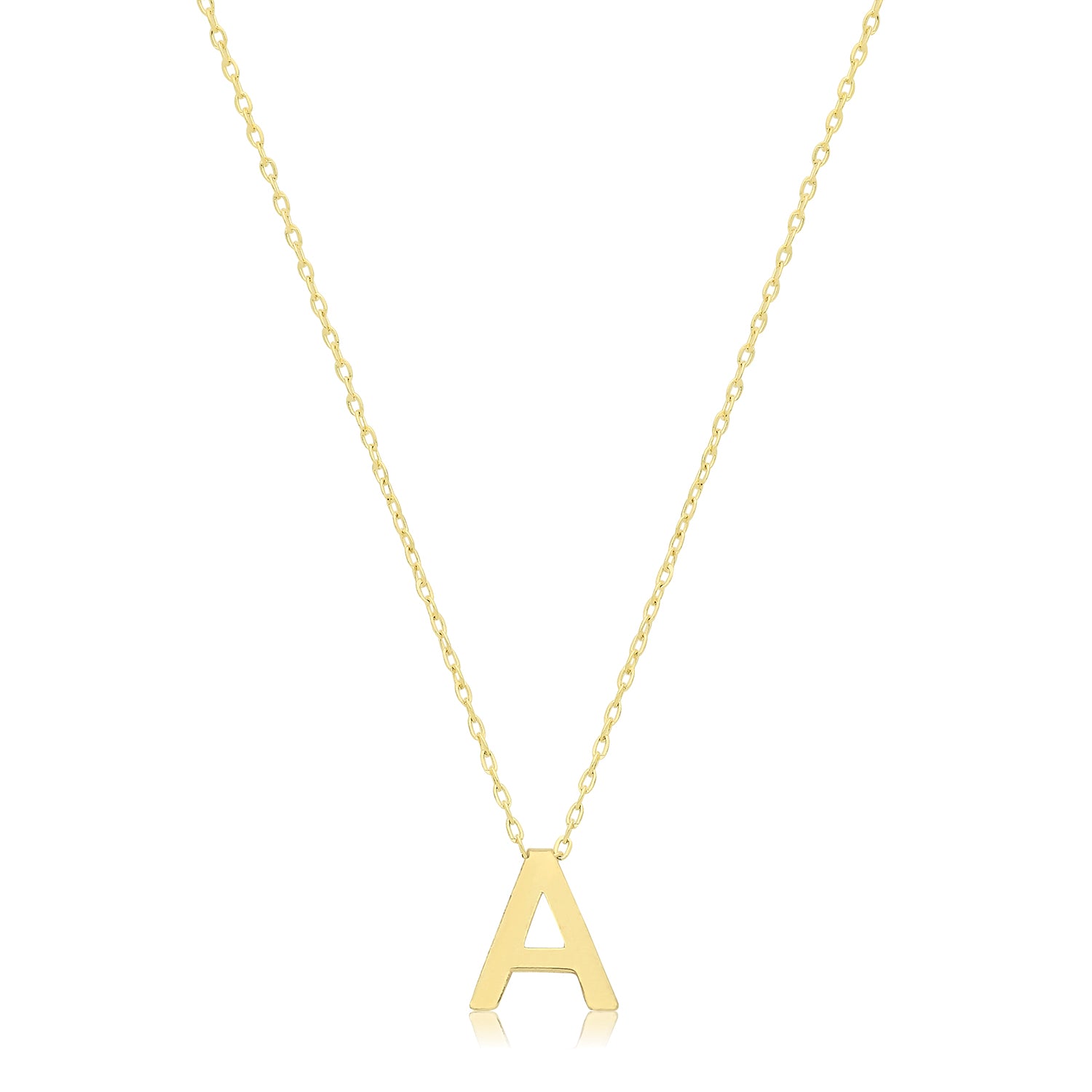 9CT GOLD INITIAL NECKLACE