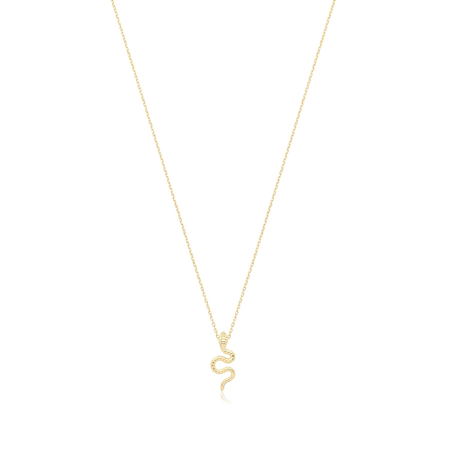 9CT GOLD SNAKE NECKLACE