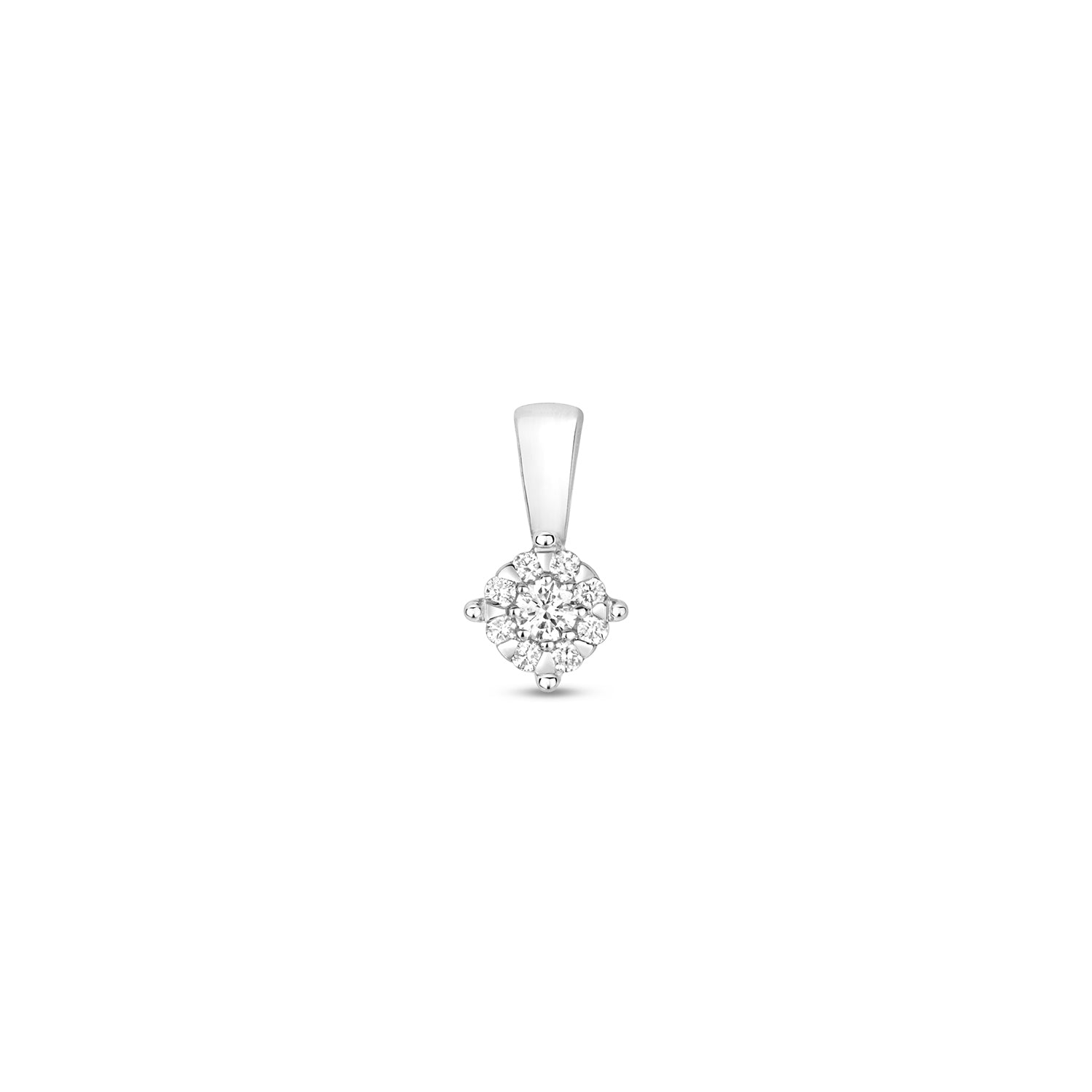 DIAMOND BRILLIANT RANGE PENDANT IN 9CT WHITE GOLD