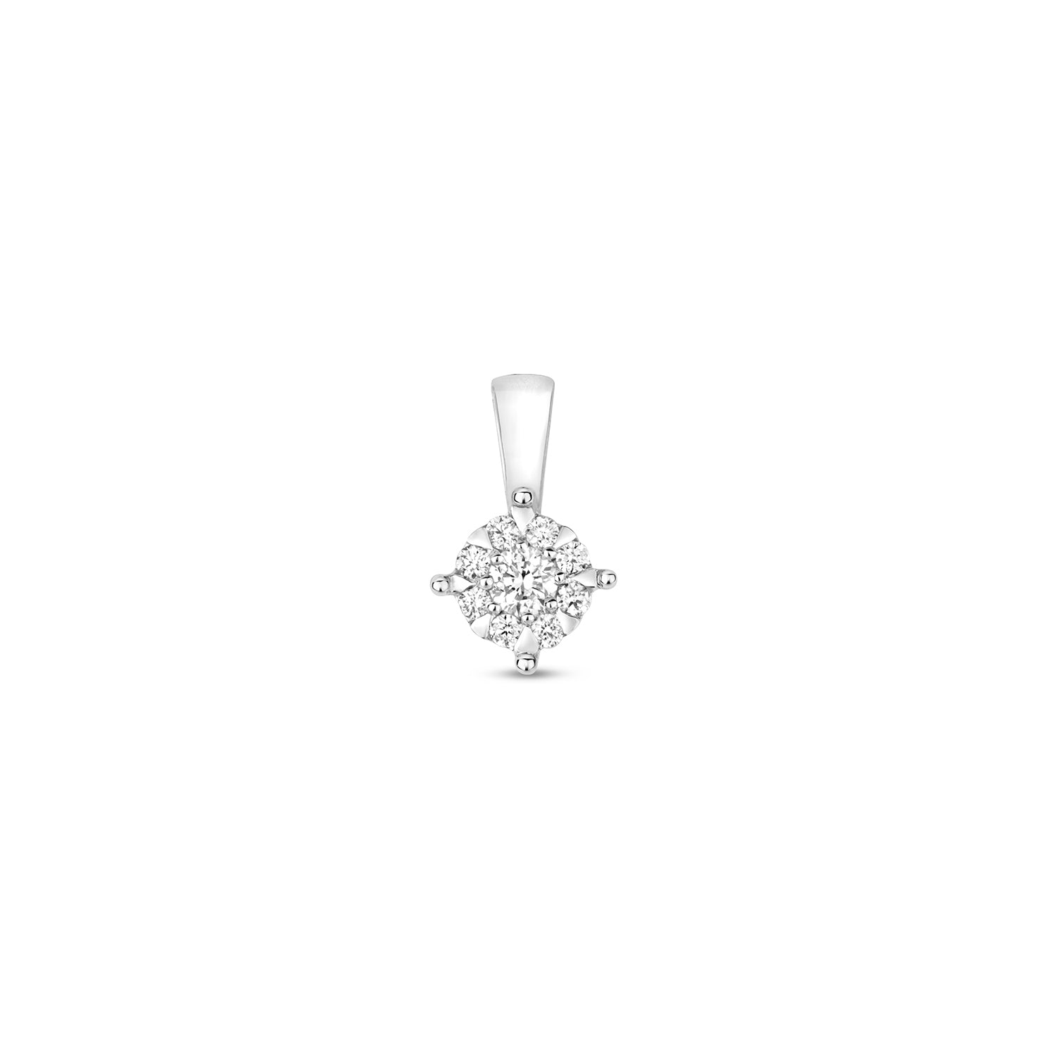 DIAMOND BRILLIANT RANGE PENDANT IN 9CT WHITE GOLD