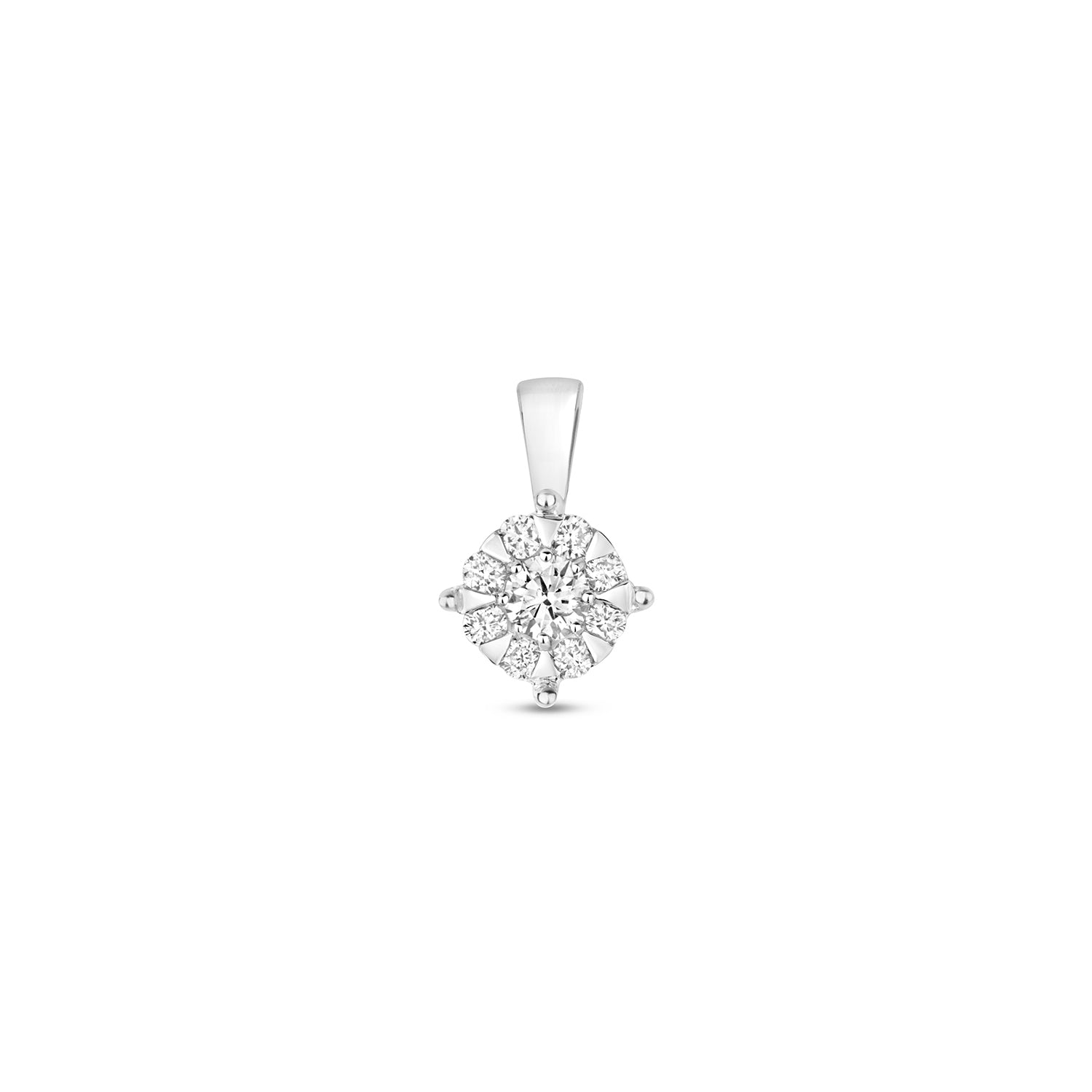 DIAMOND BRILLIANT RANGE PENDANT IN 9CT WHITE GOLD