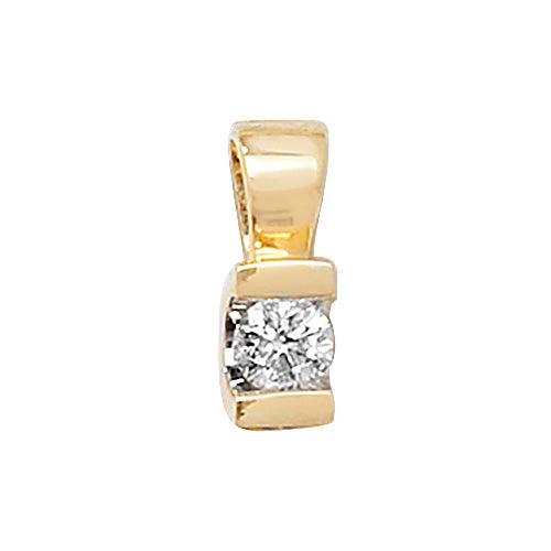 DIAMOND SINGLE STONE PENDANT IN 9CT GOLD