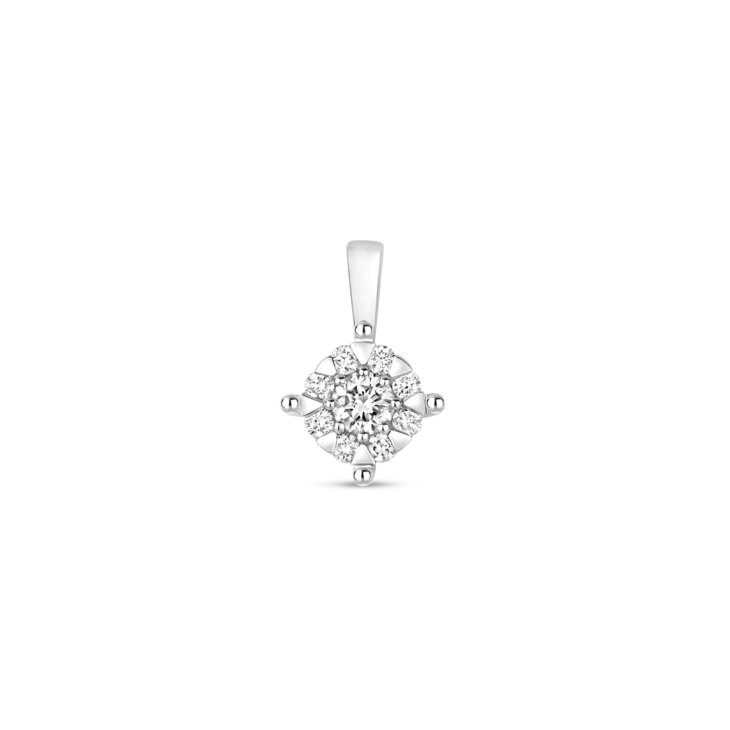 DIAMOND BRILLIANT RANGE PENDANT IN 9CT WHITE GOLD