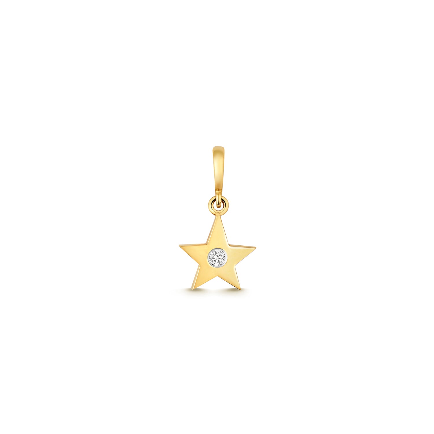 DIAMOND STAR PENDANT IN 9CT GOLD