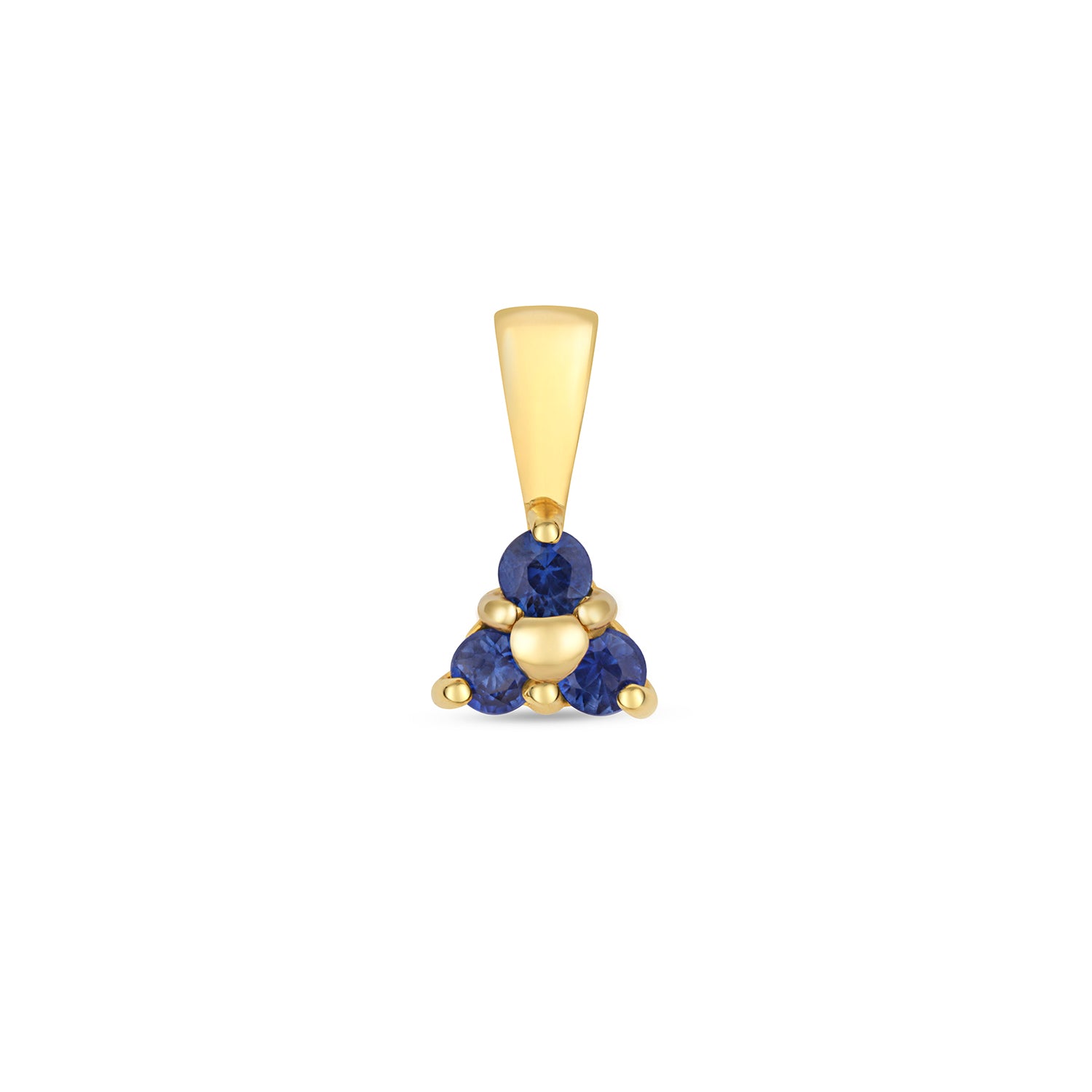 SAPPHIRE 3 STONE PENDANT IN 9CT GOLD