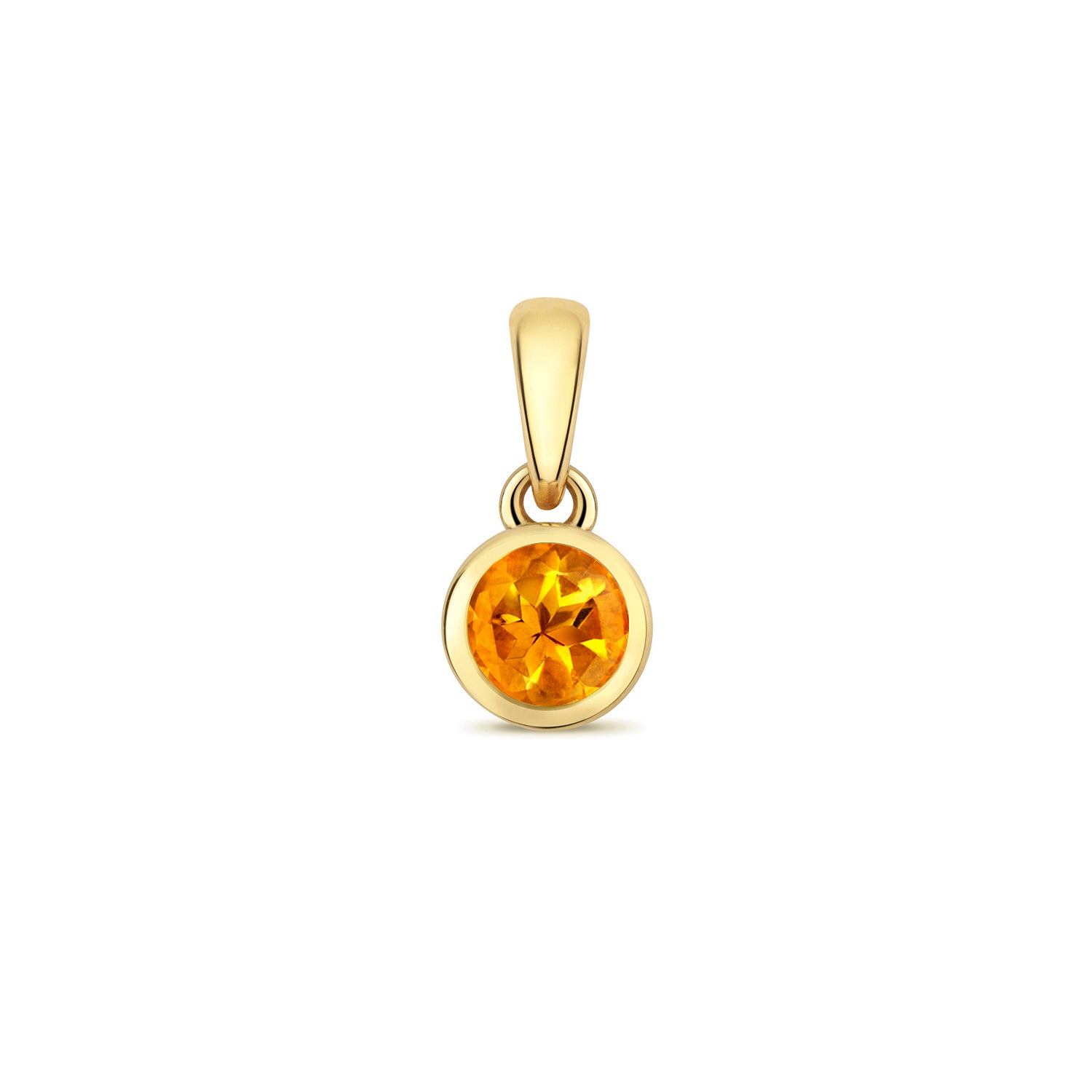 CITRINE RUBOVER PENDANT IN 9CT GOLD