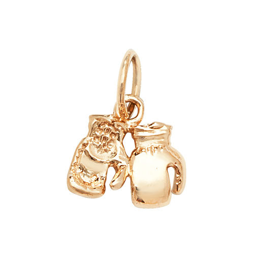 9CT GOLD DOUBLE BOXING GLOVE PENDANT