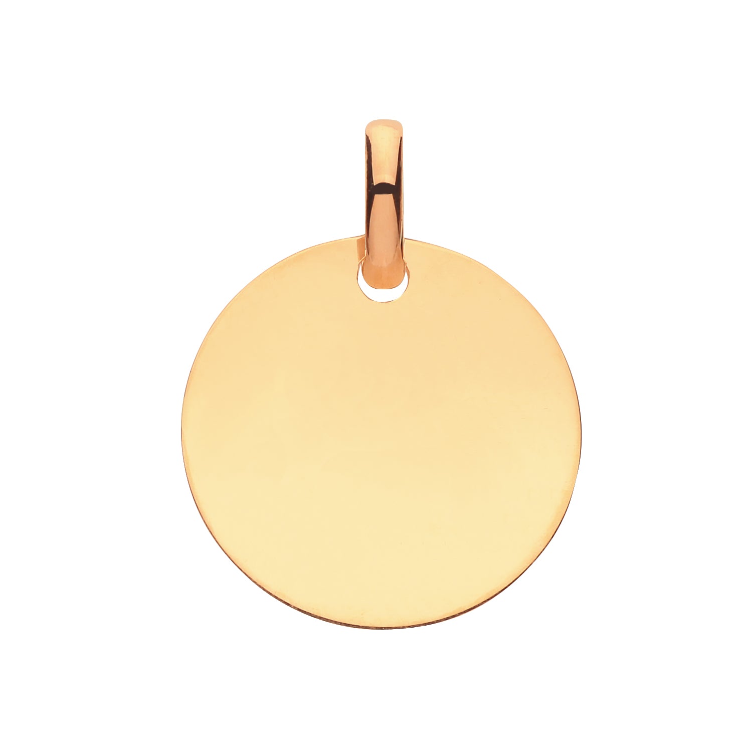 9CT GOLD ROUND PENDANT