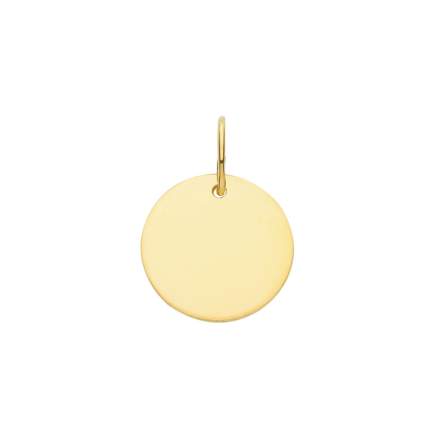 9CT GOLD DISC PENDANT