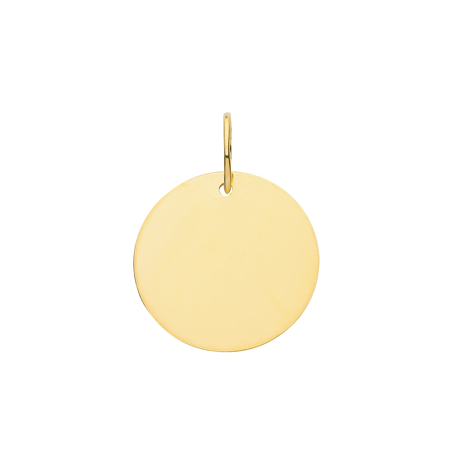 9CT GOLD DISC PENDANT