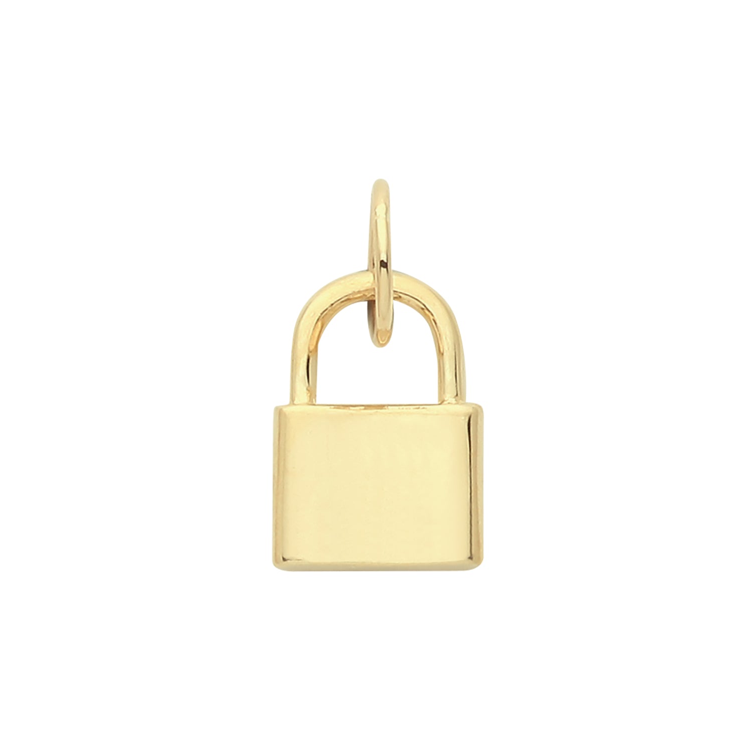 9CT GOLD PADLOCK PENDANT