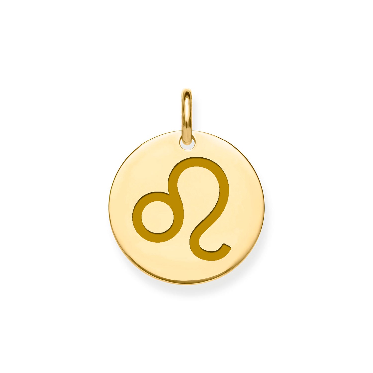 9CT GOLD LEO ZODIAC PENDANT