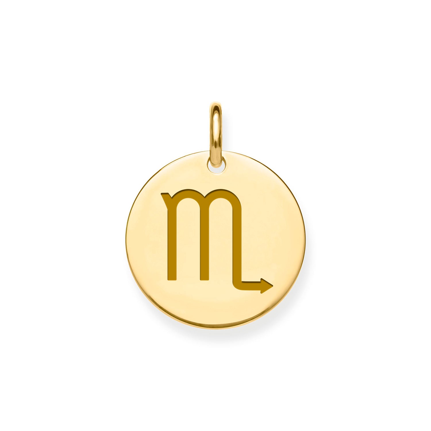 9CT GOLD SCORPIO ZODIAC PENDANT