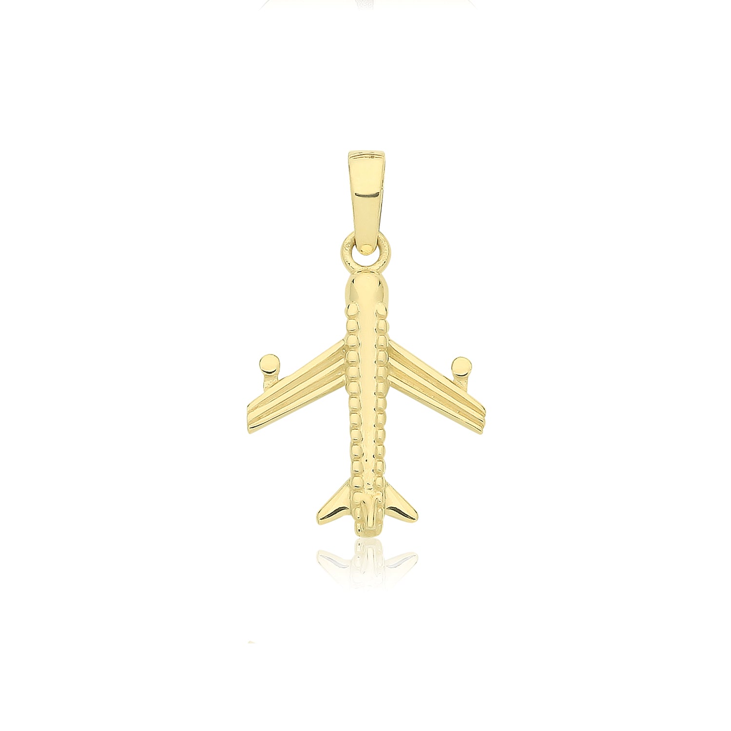 9CT GOLD PLANE PENDANT