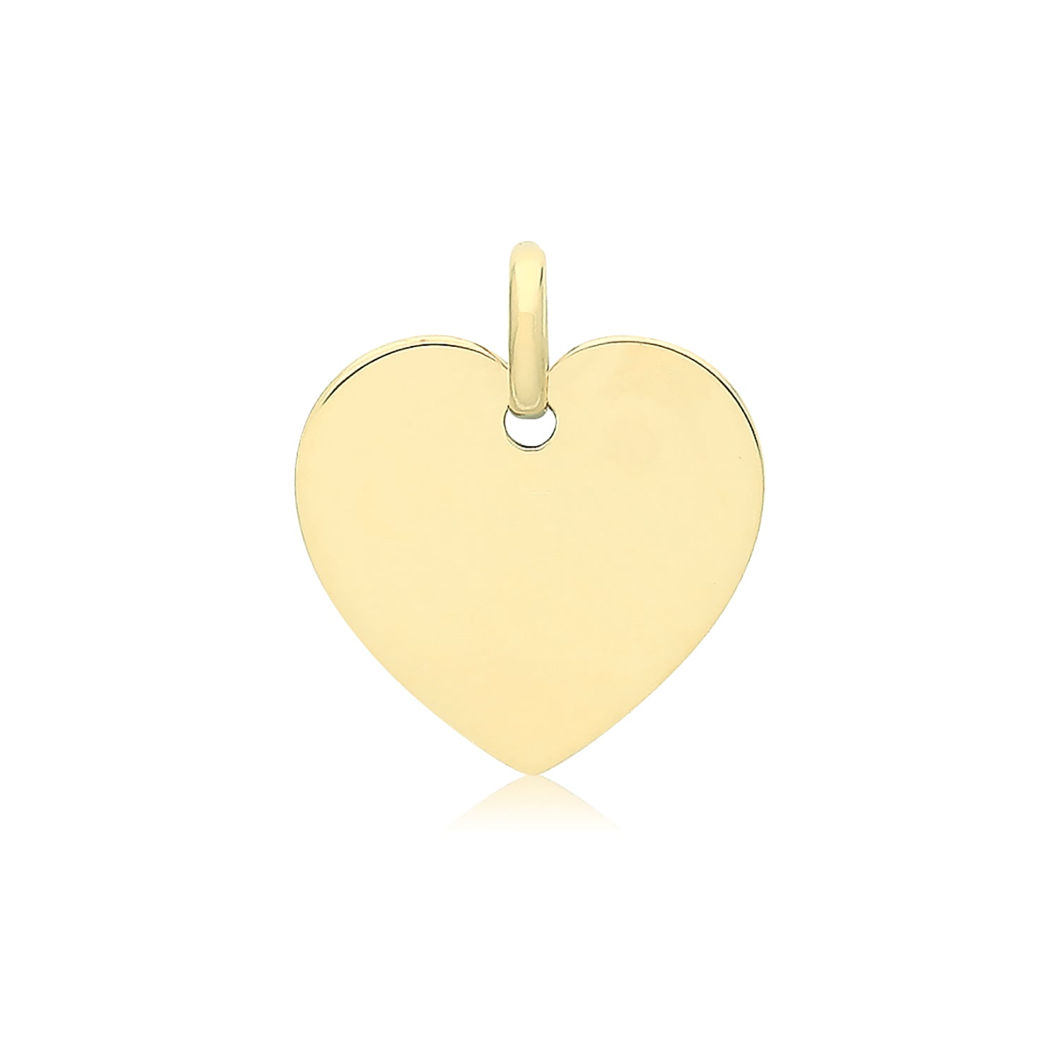 9CT GOLD PLAIN HEART PENDANT