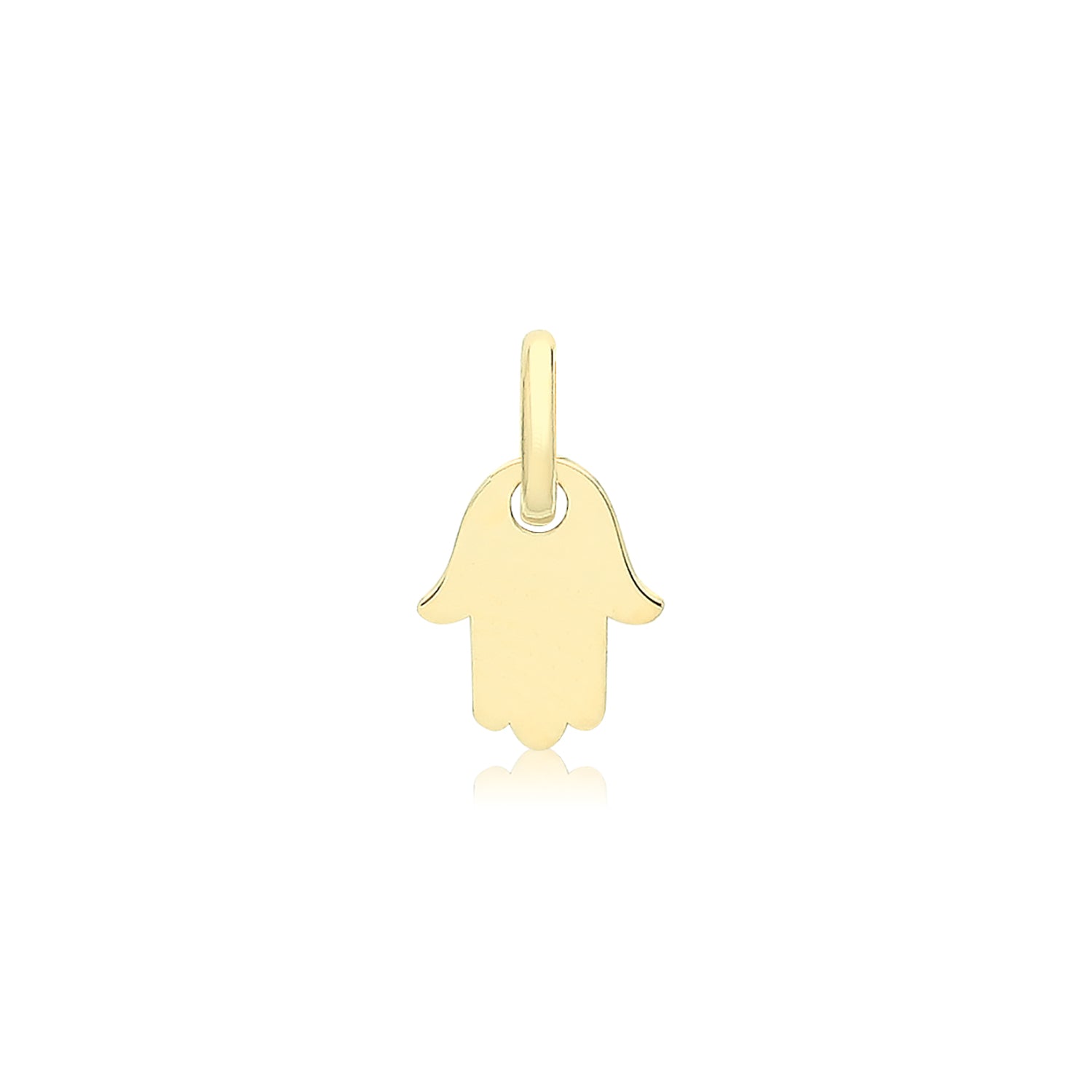 9CT GOLD PLAIN HAMSA PENDANT