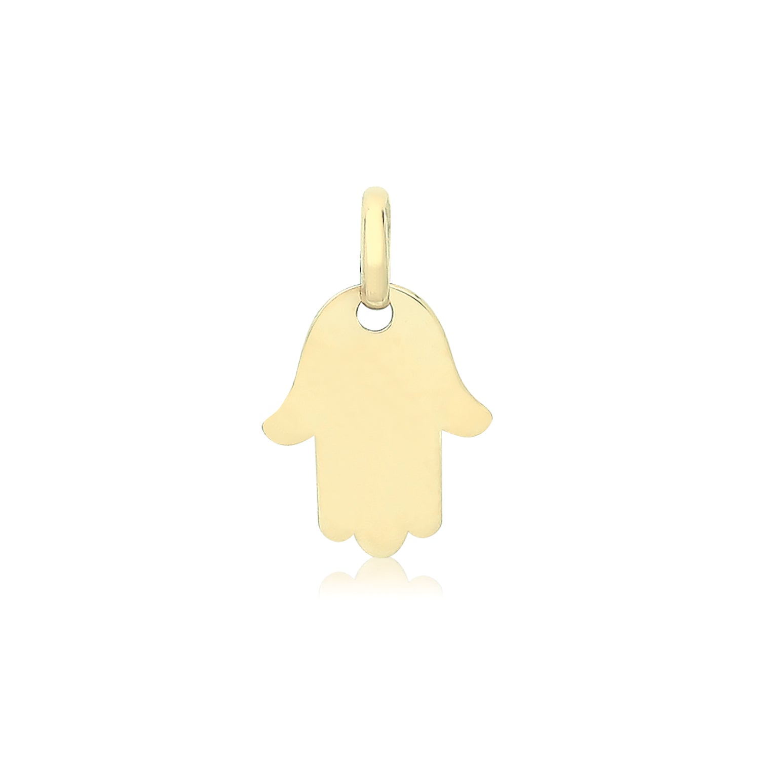 9CT GOLD PLAIN HAMSA PENDANT