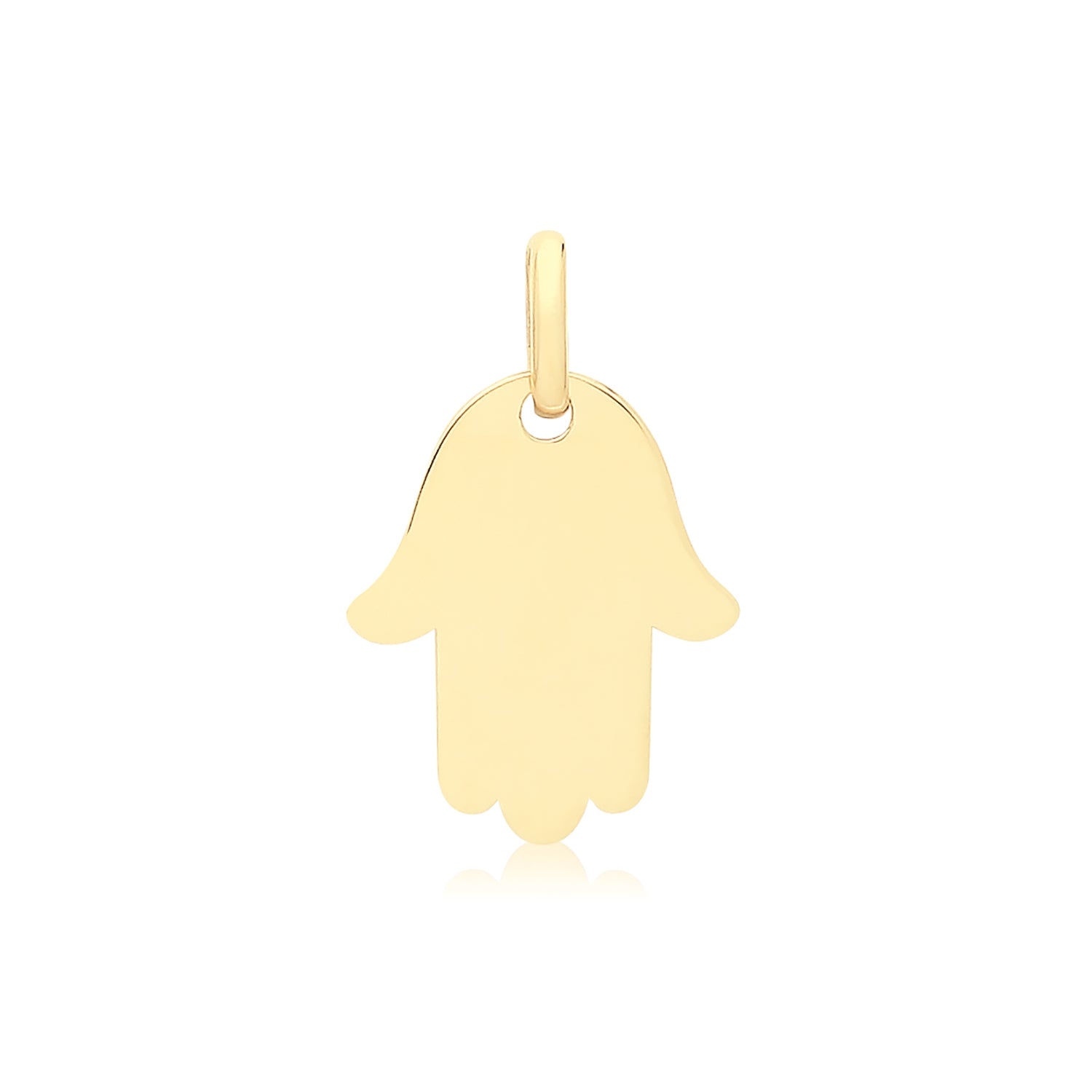 9CT GOLD PLAIN HAMSA PENDANT