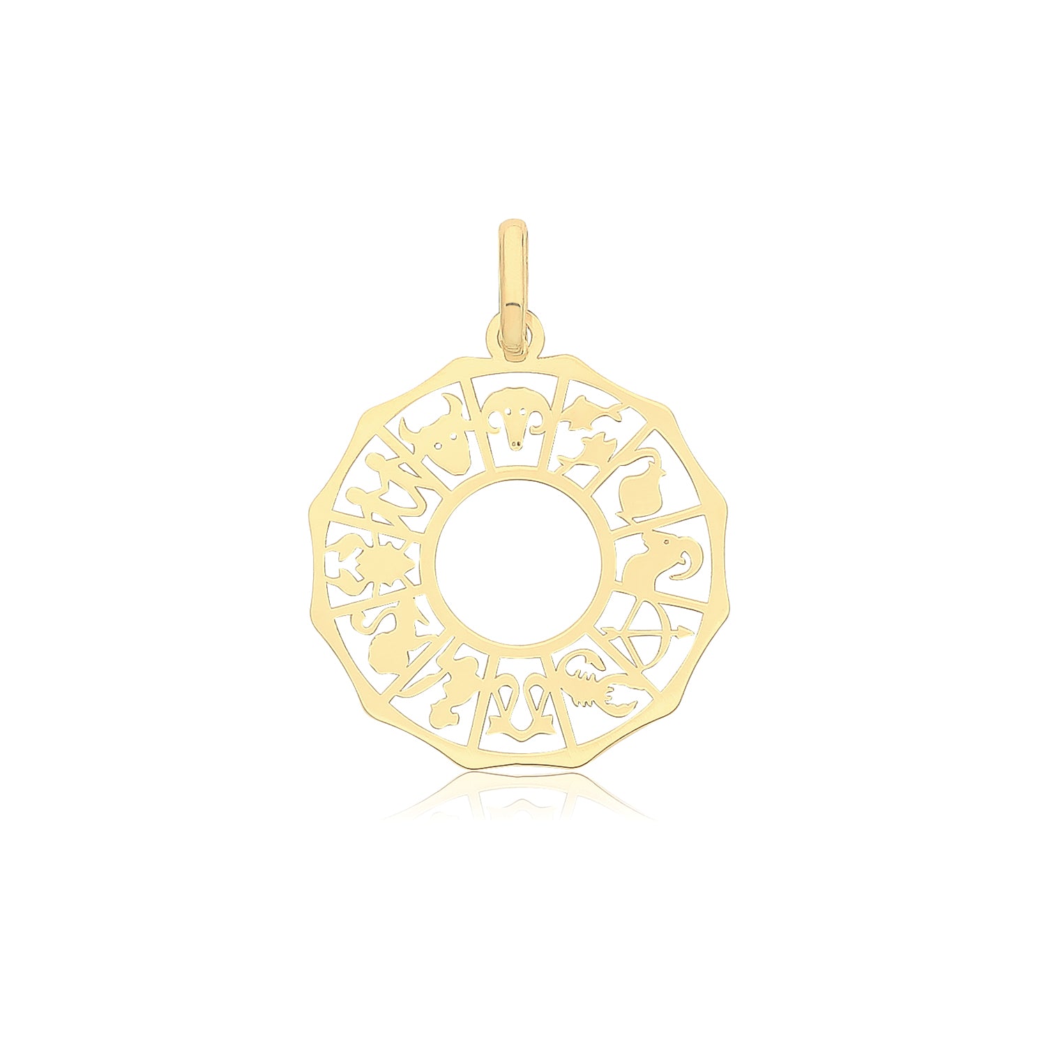 9CT GOLD ZODIAC PENDANT