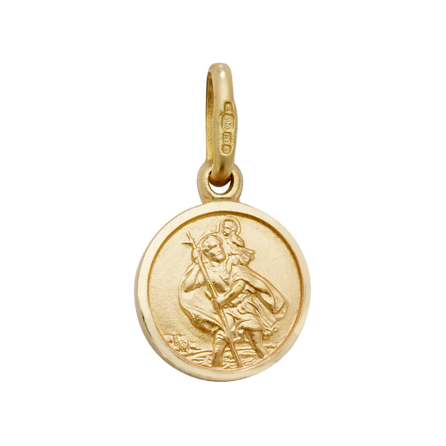 9CT GOLD ST CHRISTOPHER PENDANT