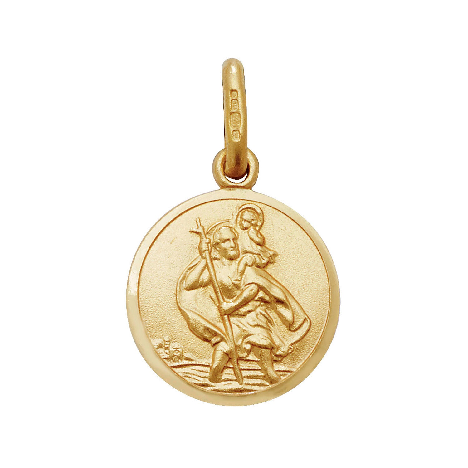 9CT GOLD ST CHRISTOPHER PENDANT