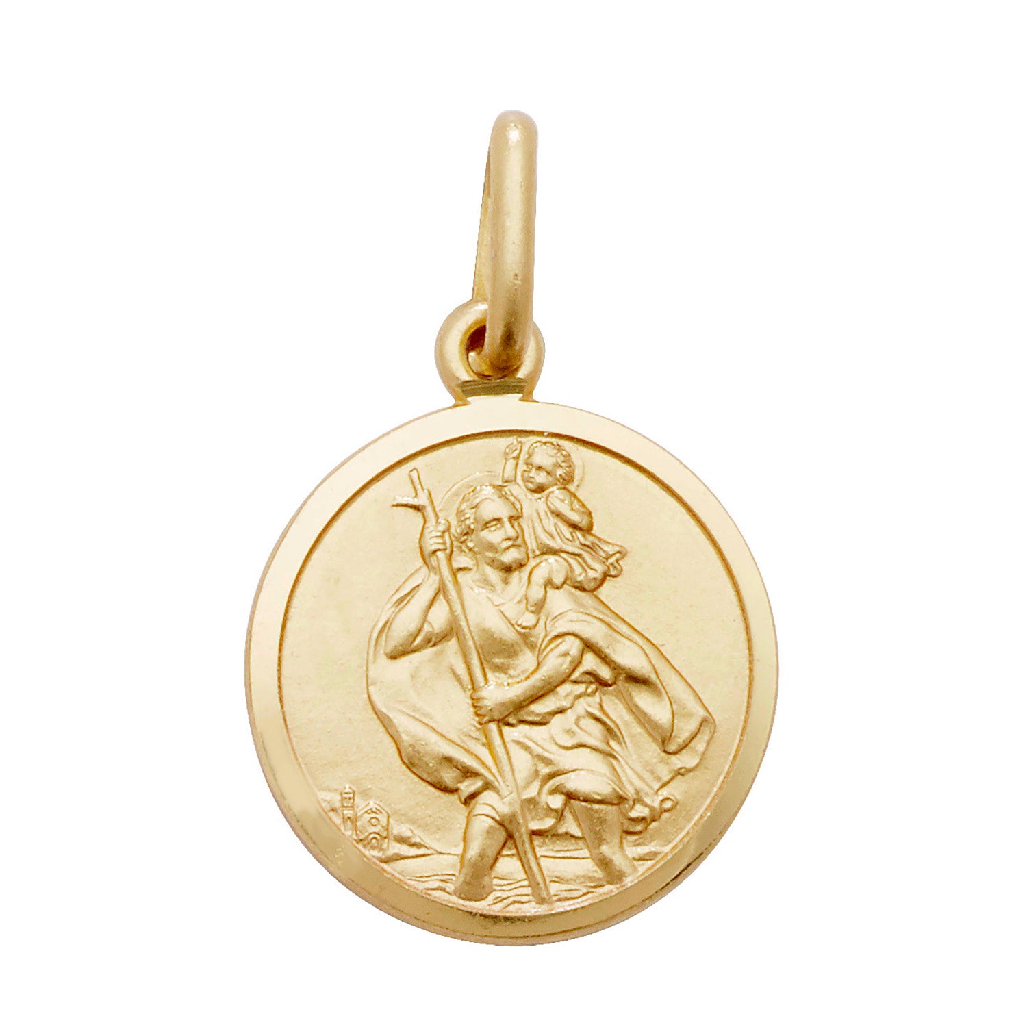 9CT GOLD ST CHRISTOPHER PENDANT