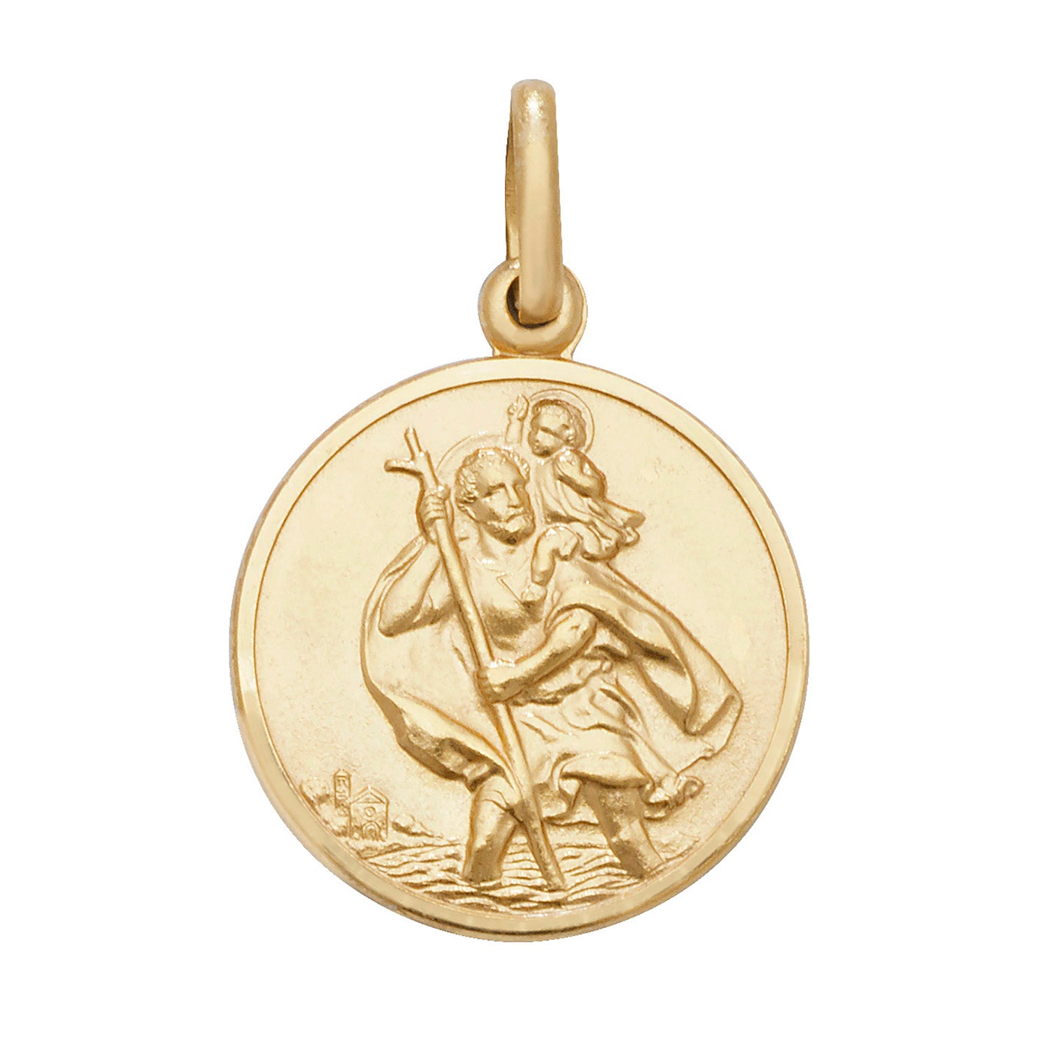 9CT GOLD ST CHRISTOPHER PENDANT