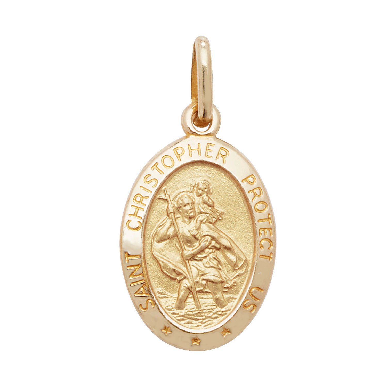 9CT GOLD ST CHRISTOPHER PENDANT