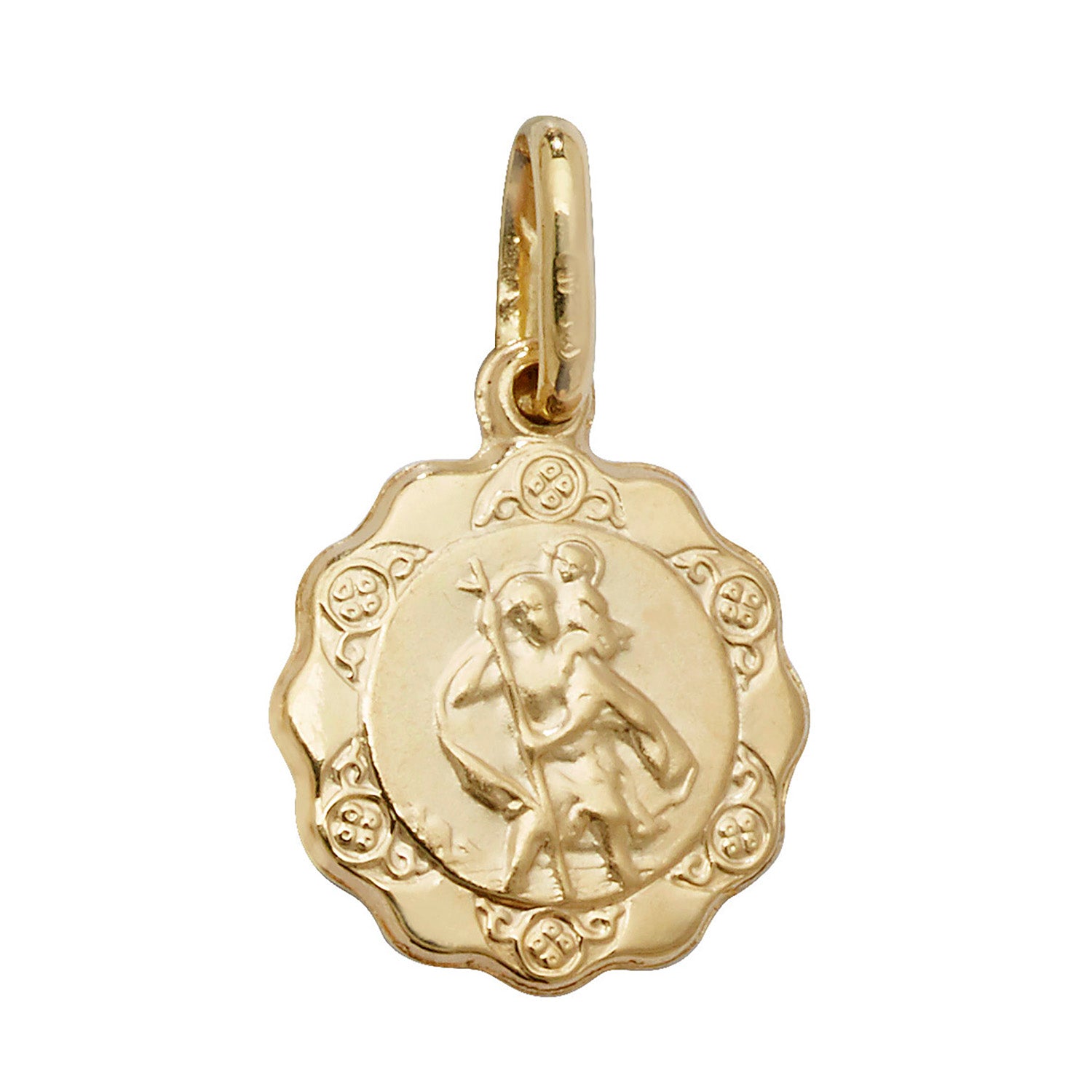 9CT GOLD ST CHRISTOPHER PENDANT