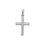 9CT WHITE GOLD CROSS PENDANT