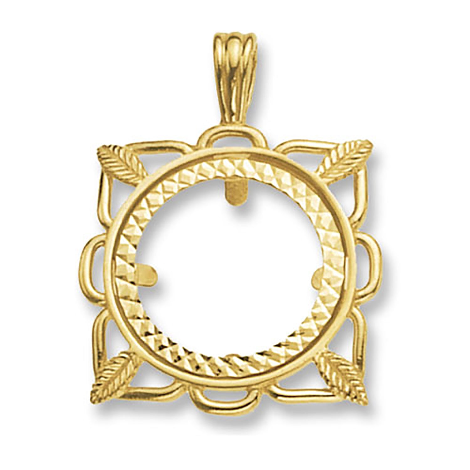 9CT GOLD FULL COIN MOUNT PENDANT