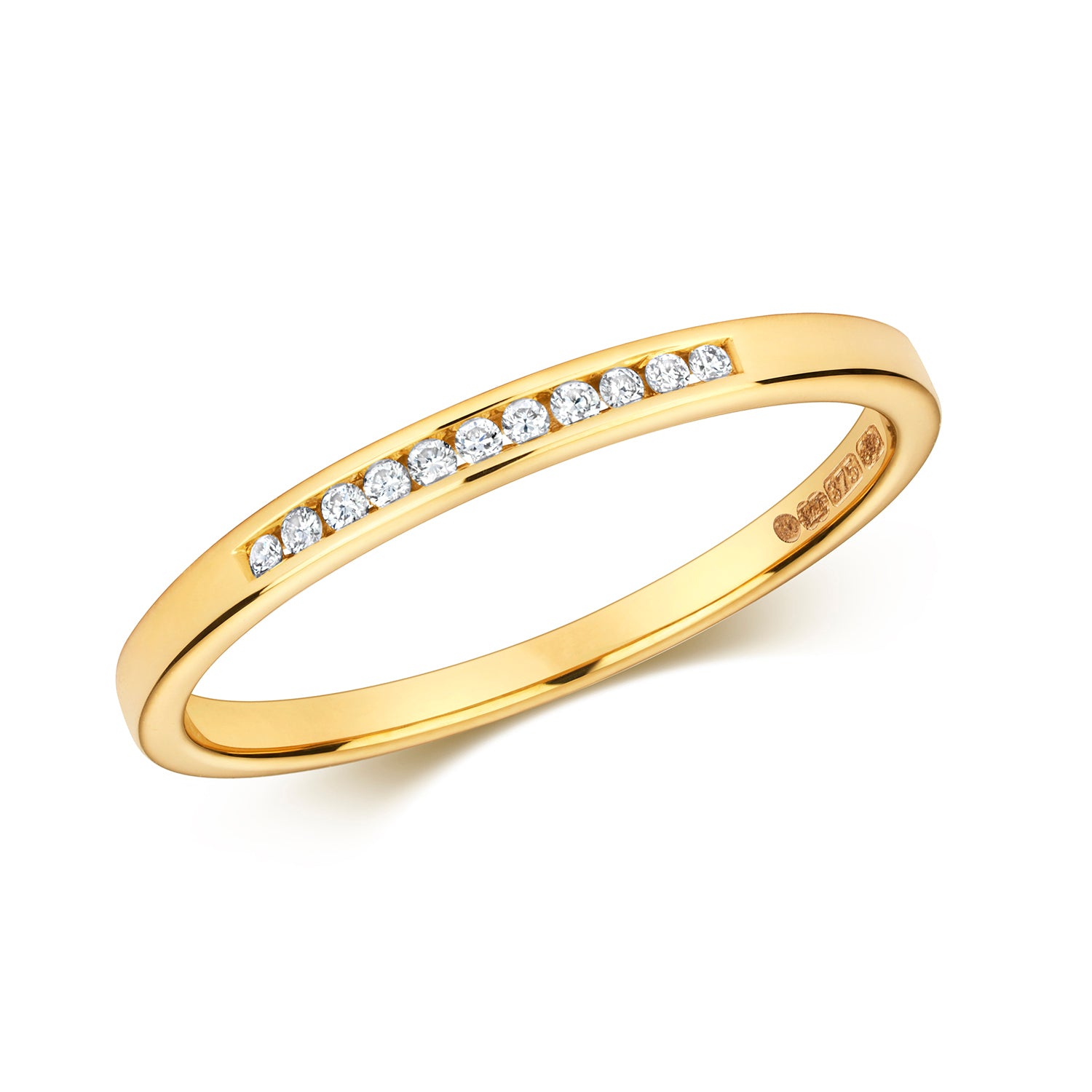 DIAMOND CHANNEL SET ETERNITY RING IN 9CT GOLD