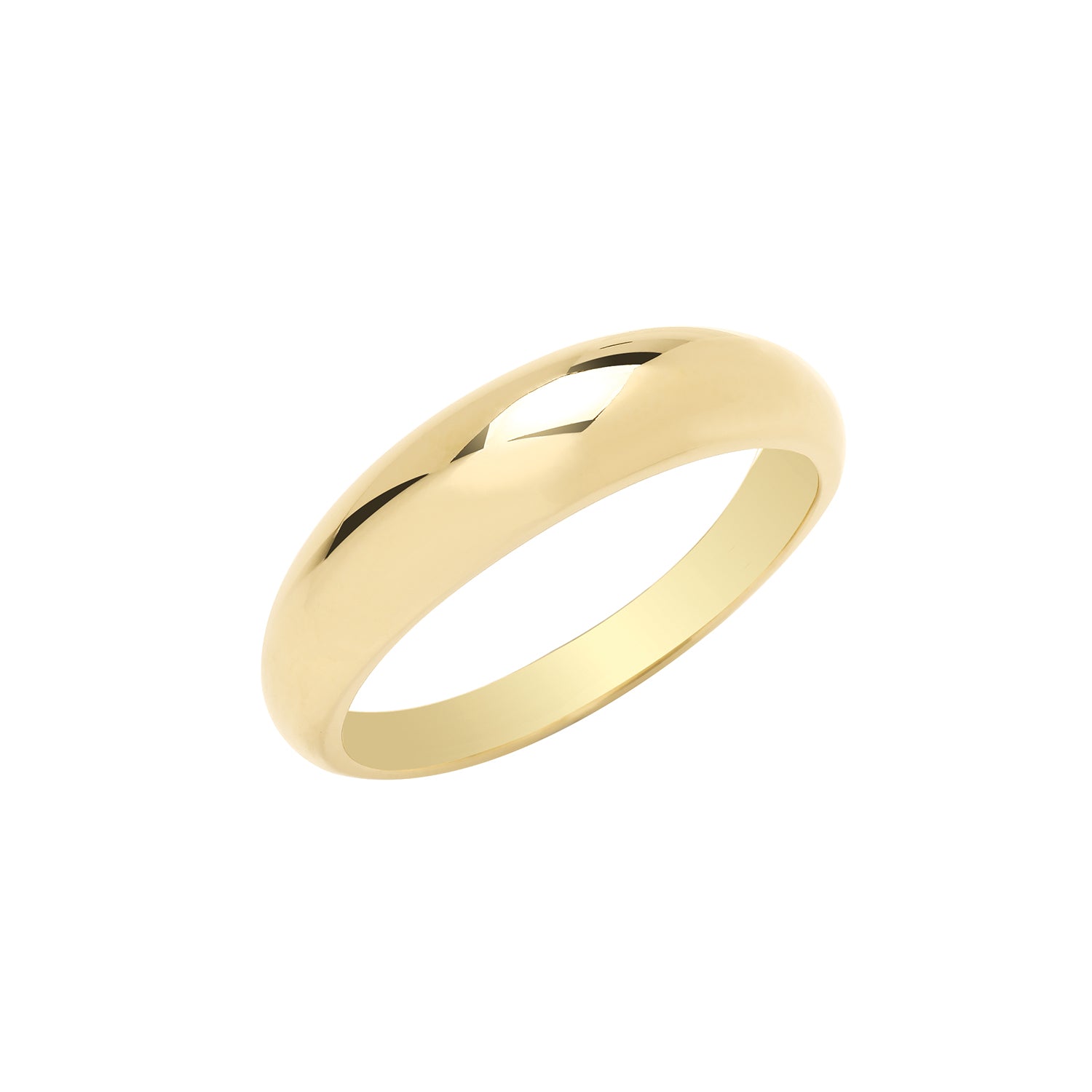9CT GOLD PLAIN DOME RING