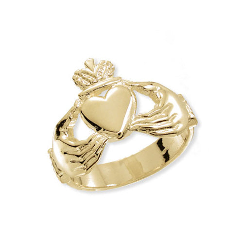 9CT GOLD GENTS' CLADDAGH RING