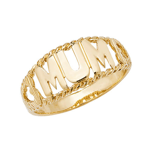 9CT GOLD MUM RING