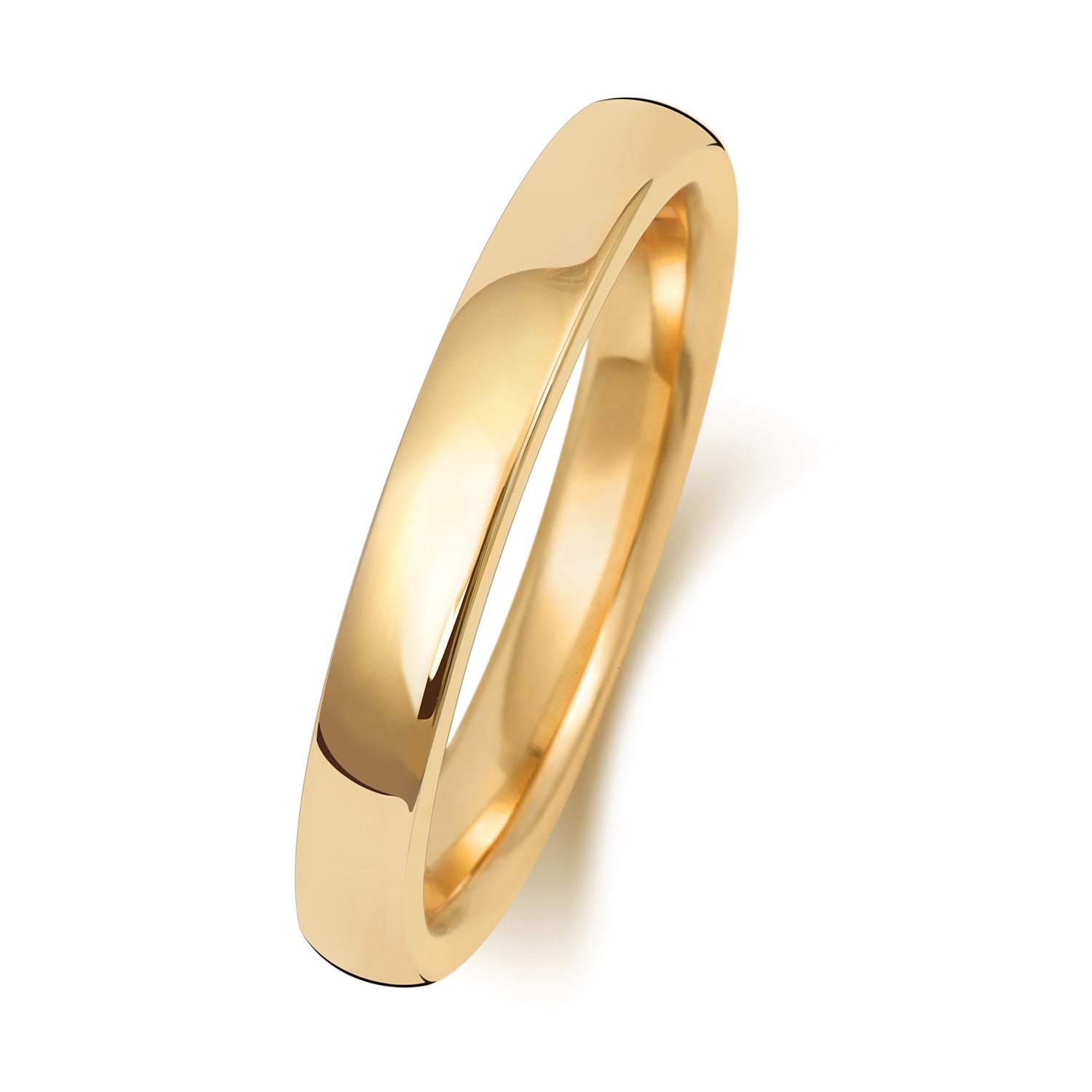9CT GOLD 2.5MM SOFT COURT LIGHT WEDDING RING