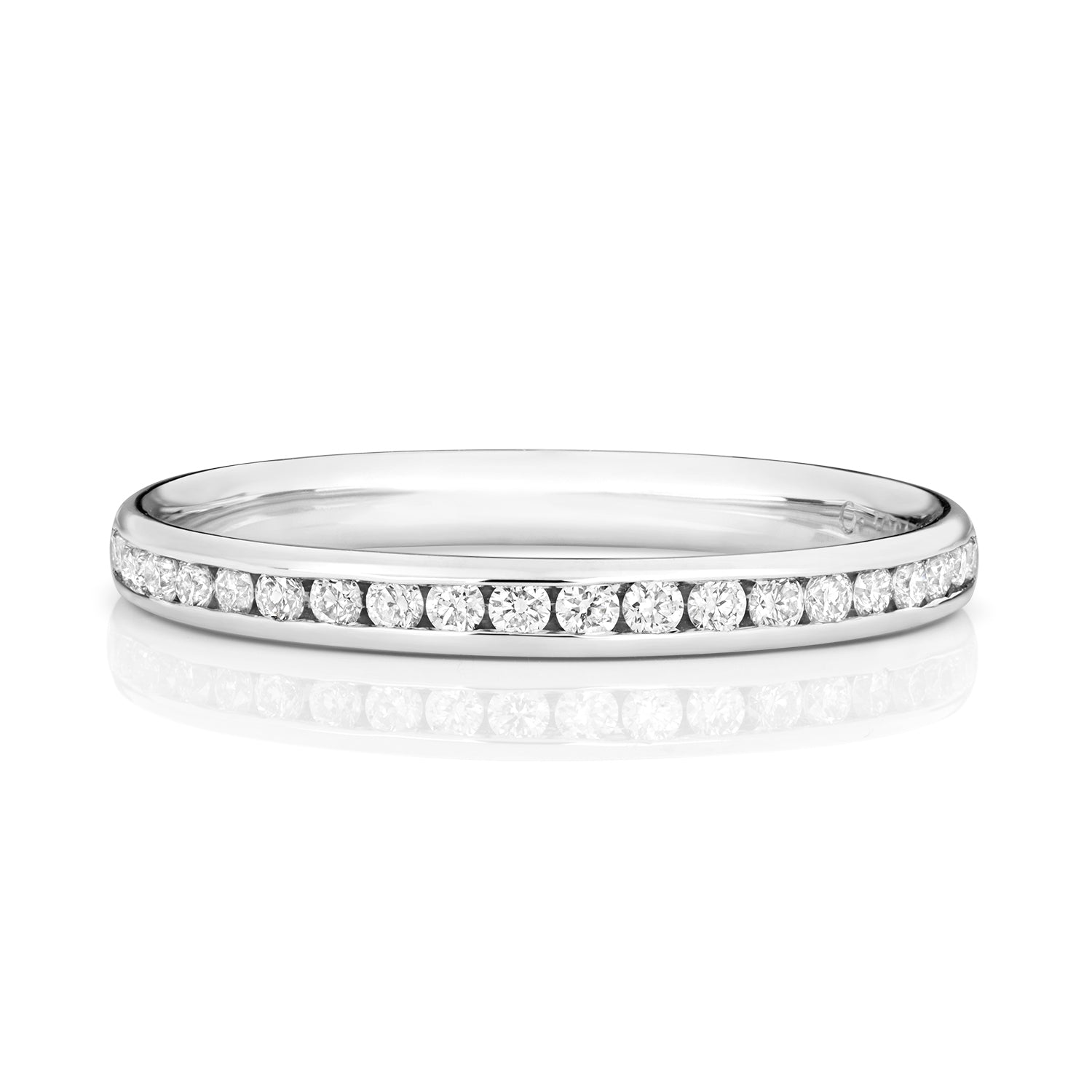 DIAMOND CHANNEL SET ETERNITY RING IN PLATINUM