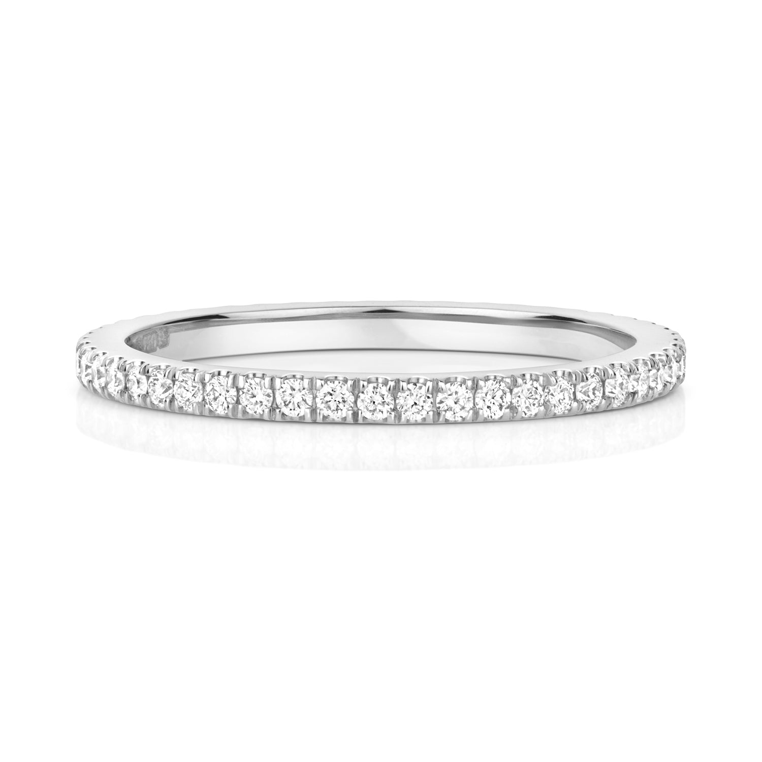 DIAMOND TWIST RING IN PLATINUM