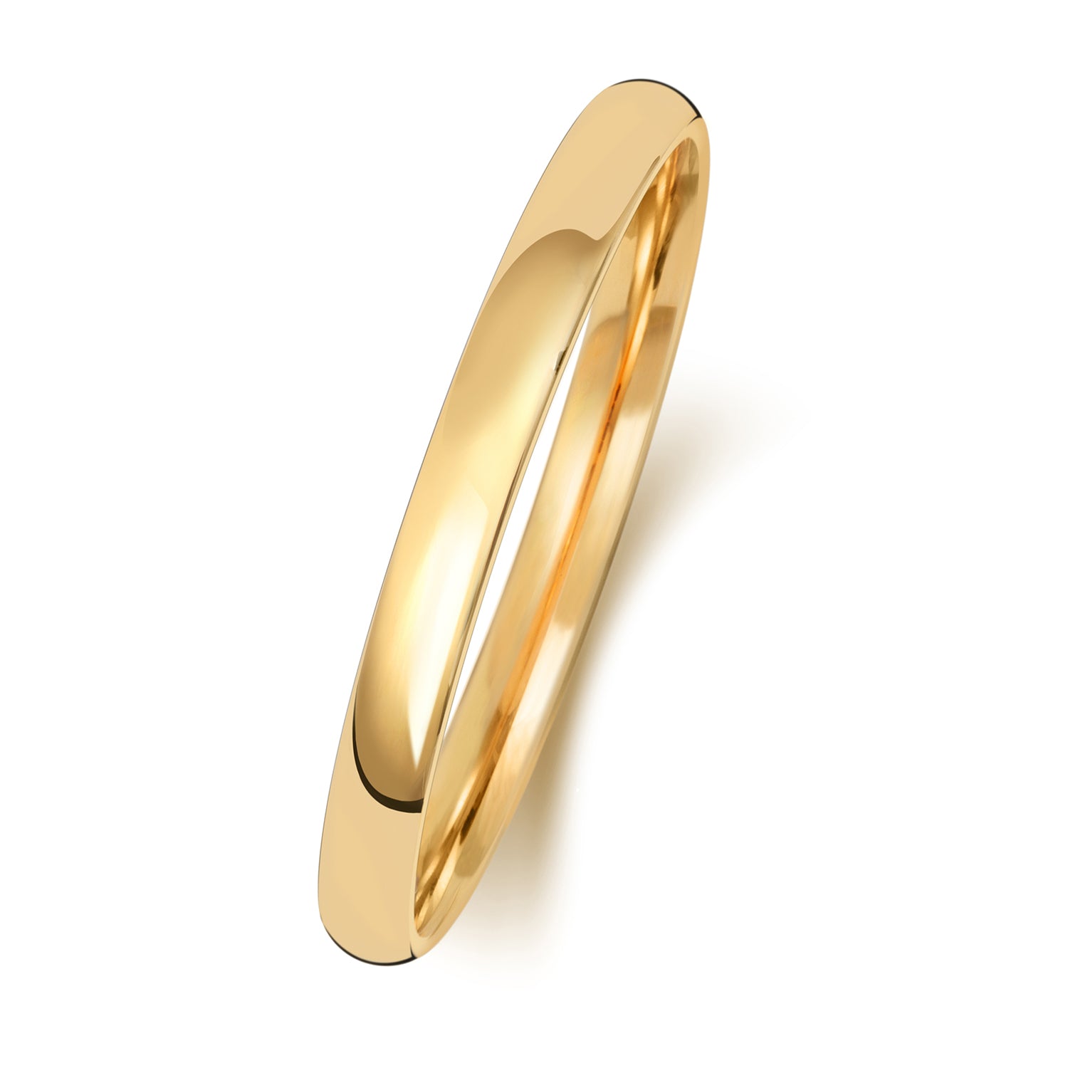18CT GOLD 2MM SLIGHT COURT EXTRA HEAVY WEDDING RING